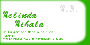 melinda mihala business card